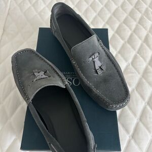 Calvin Klein Gray Suede Tassel Loafers - Slip-On Moccasin